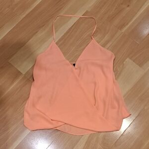 Olivaceous Coral Halter Wrap Camisole